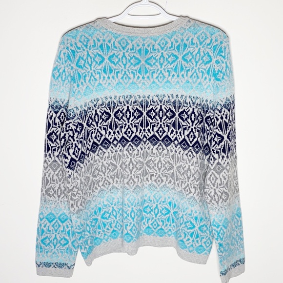Talbots Nordic lights fair isle sweater size XLp - Picture 3 of 10